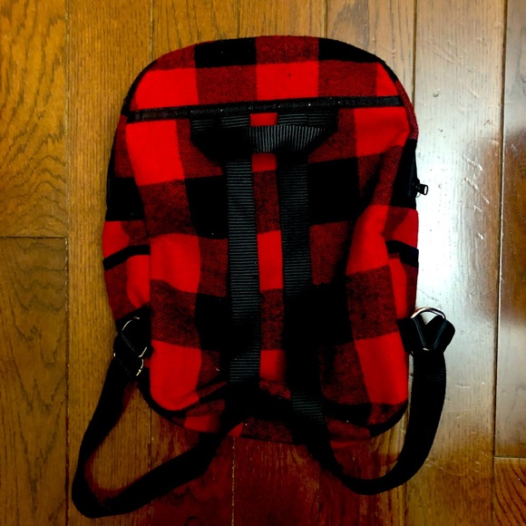 Woolrich Red and Black Plaid Backpack - Picture 2 of 6